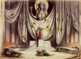 Entwurf für Aischylos: Die Eumeniden, um 1919